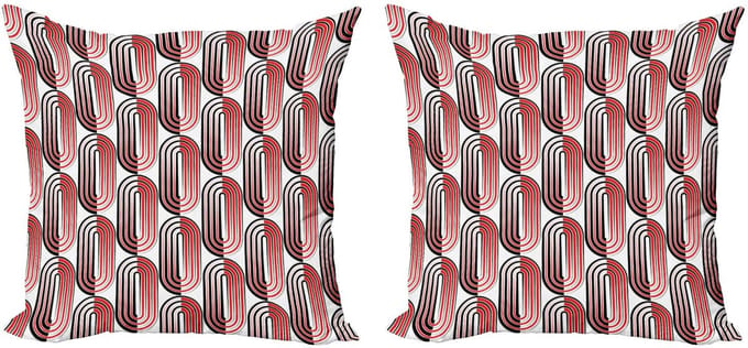 ABAKUHAUS Kussenhoes – Moderne Kunst – 2x50x50 cm – Dubbelzijdig
