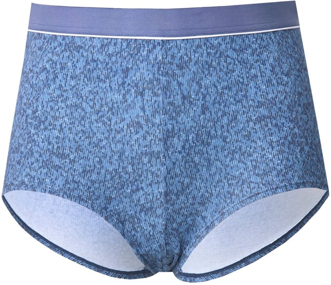 Ulla Popken - Dames - Hipster denim look gemêleerde jersey - Licht zeilblauw - Maat 54+