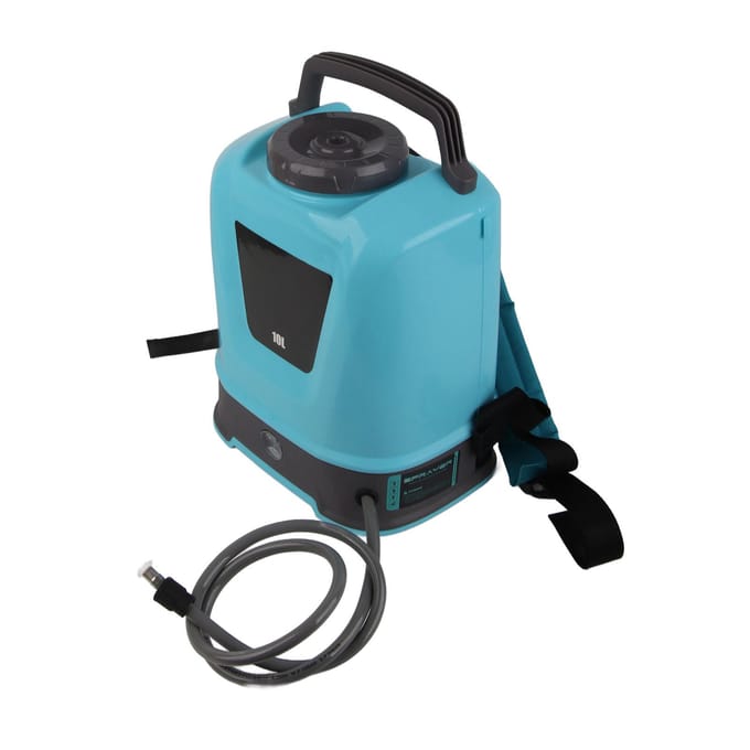 Pulvérisateur électrique bleu rechargeable à batterie de 10 L avec poignée black
