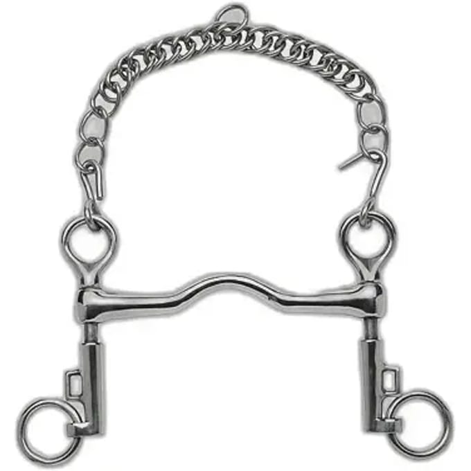 Feeling Saumur Polobit Met Korte Scharen 110 Mm Zilver 12.5 cm