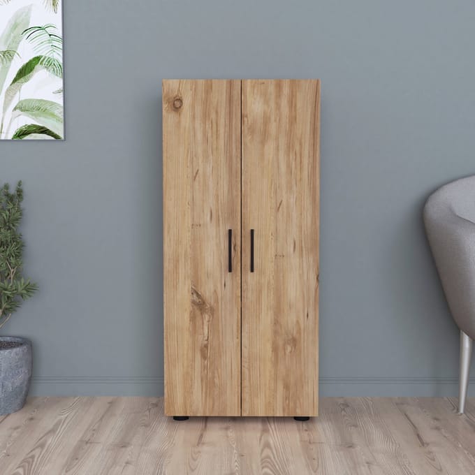 2-deurs kast Åsnes met planken 108x49x32 cm eikenkleurig