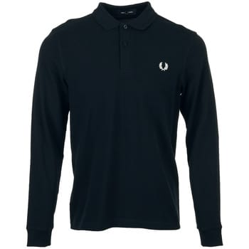 Effen poloshirt met lange mouwen Fred Perry