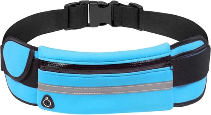 Jumada's - Hardloopriem - vakje - Waterfles - Blauw