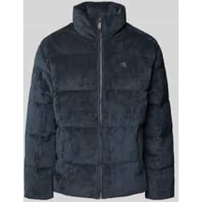 Buffer jacket van corduroy met opstaande kraag en labelstitching