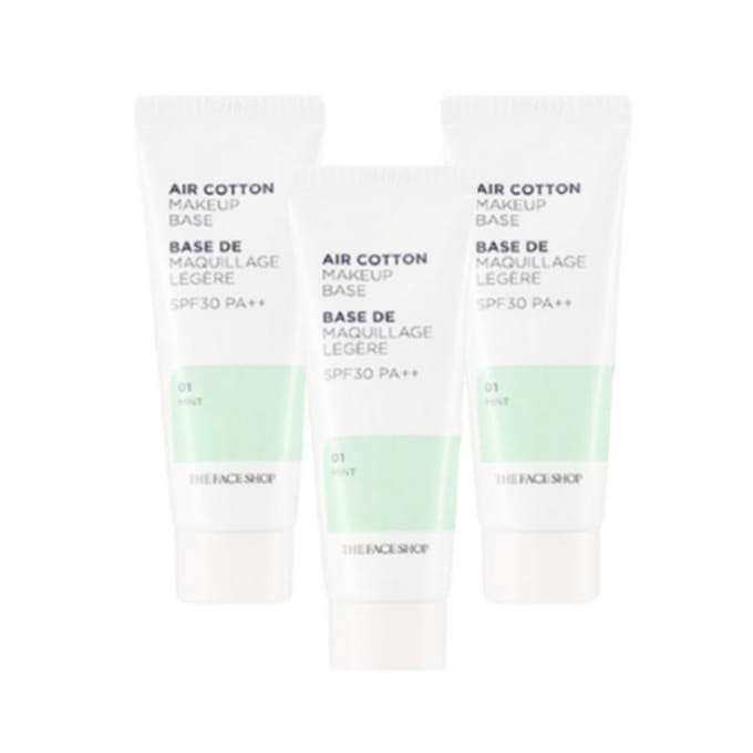 THE FACE SHOP Air Cotton Make-upbasis Mint 35g white