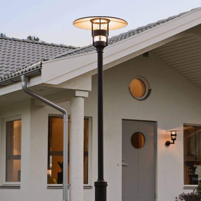 Konstsmide Mastlamp Freja, zwart