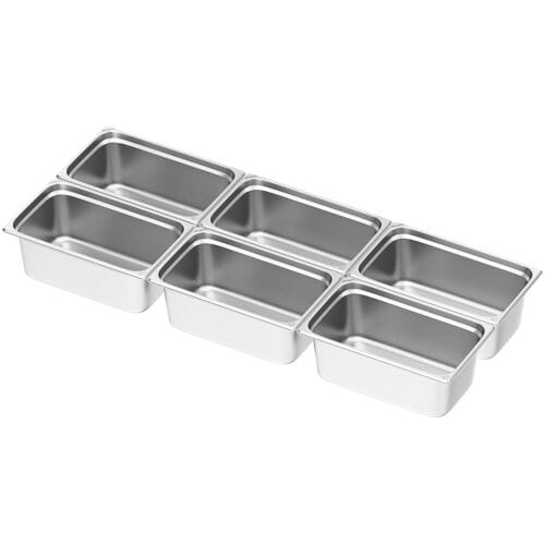 GGM Gastro (6 Stück) Edelstahl-Behälter GN 1/1 - Höhe 200mm
