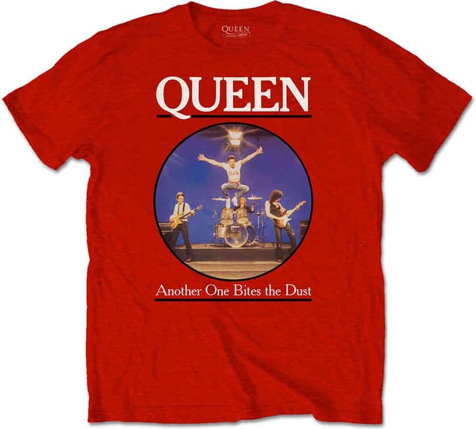 Queen - Another One Bites The Dust Heren T-shirt - XS - Rood