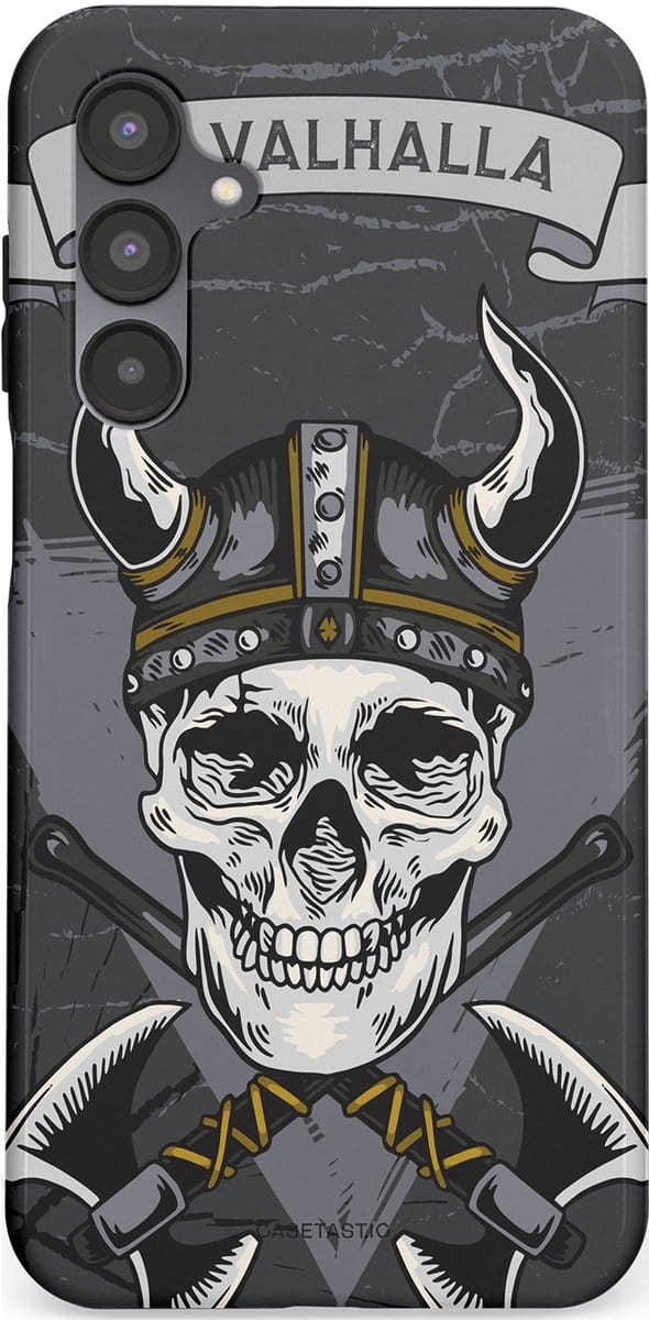 Casetastic hoesje geschikt voor Samsung Galaxy A16 - Dubbellaagse bescherming - Valhalla - Fashion Case - Donkergrijs Grijs