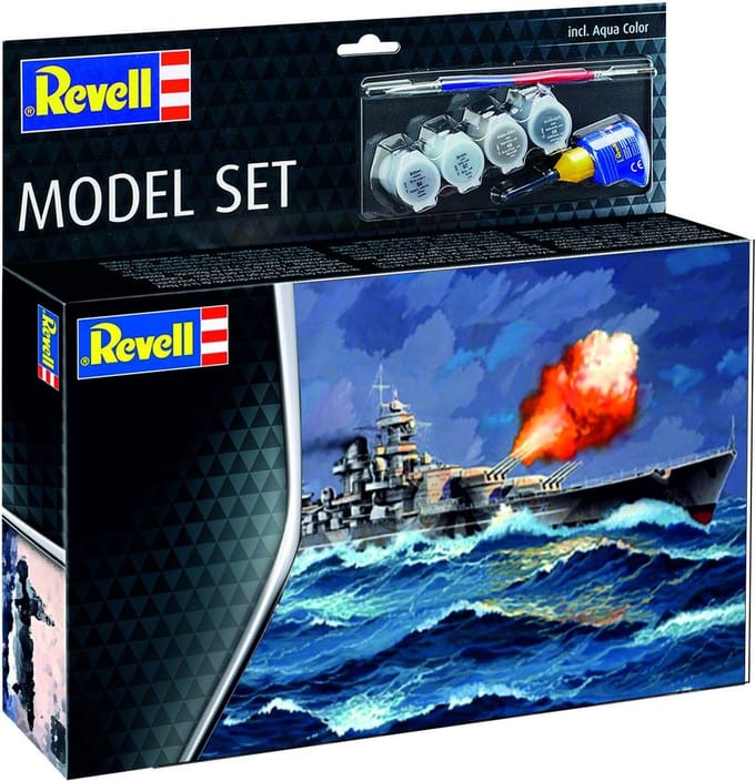 Revell Modelbouwpakket Schepen - 65181 Battleship Gneisenau - Model Set Plastic - 1:1200 - Modelbouw