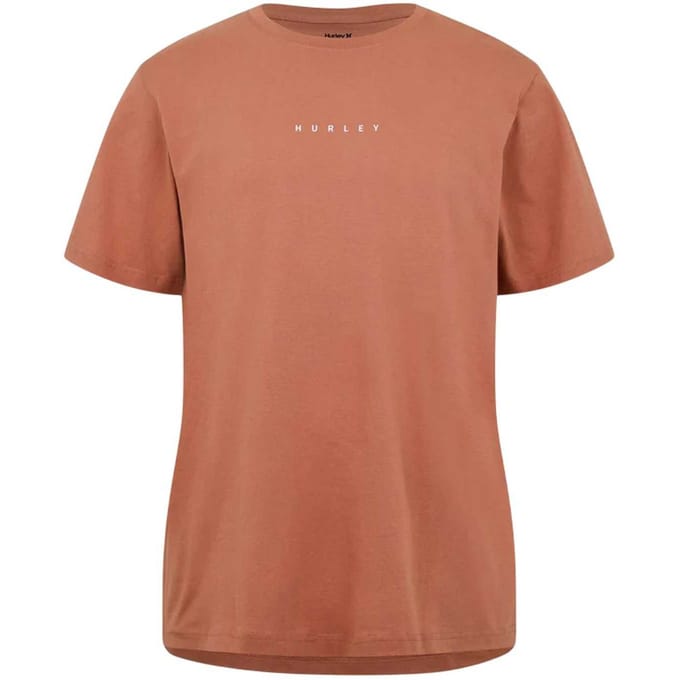 Hurley Heren T-shirt zonsondergang (Rood)