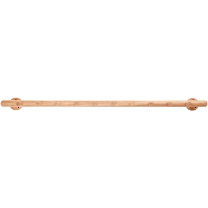 HÜBSCH INTERIOR - Eiken wandkapstok met 10 haakjes FSC®
