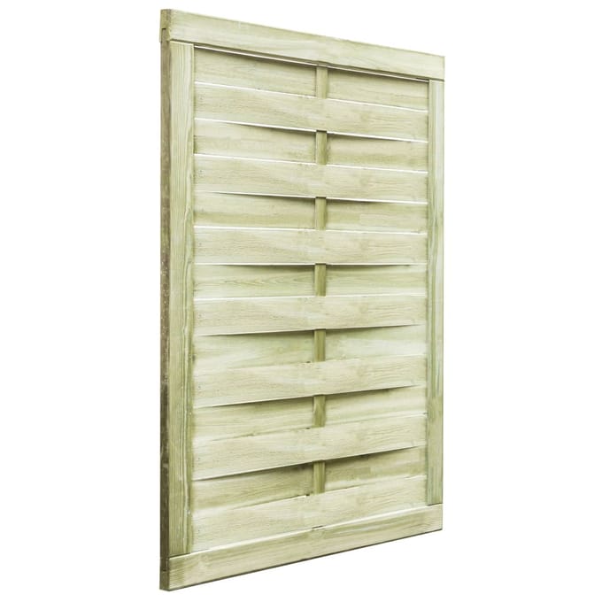vidaXL - Poort - 100x125 - cm - groen - geïmpregneerd - grenenhout