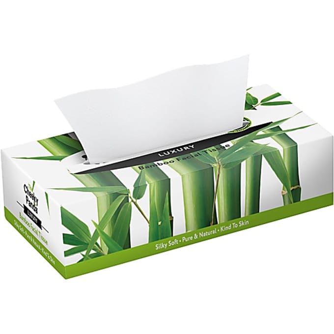 Bamboe Tissues Box 100 % gemaakt van bamboe - The Cheeky panda - 2-Pack - 80 vellen per pack