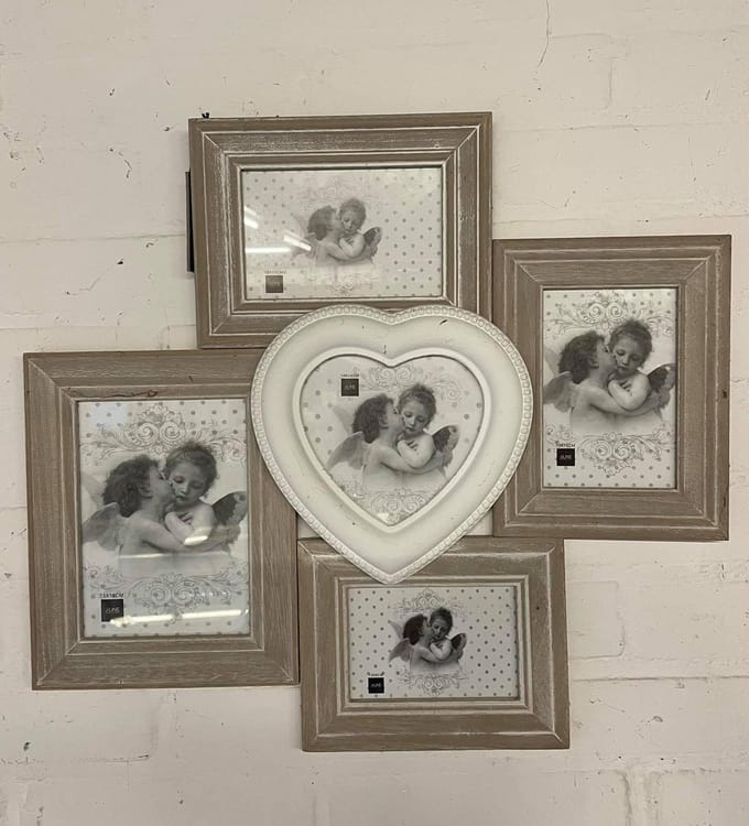 J-line Pele-Mele 5 Delen Mdf Naturel 50X48Cm