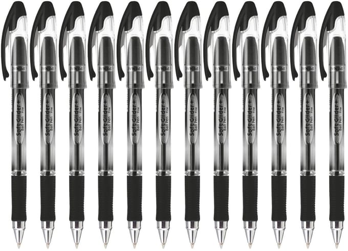 Penac Balpen - Zwart- Soft Glider + - 1.6 mm - 12 stuks