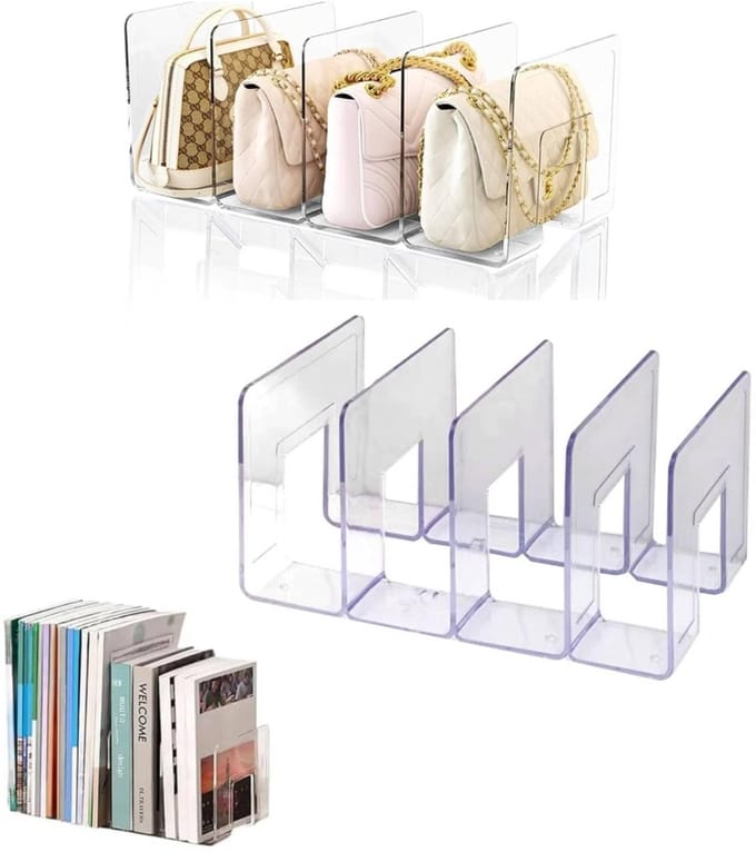 Dailygoods- Handtas Organizer Transparant - Opbergdoos - Stackable - PC Materiaal - Bag in Bag - Wallet Organizer - Sterk en Duurzaam