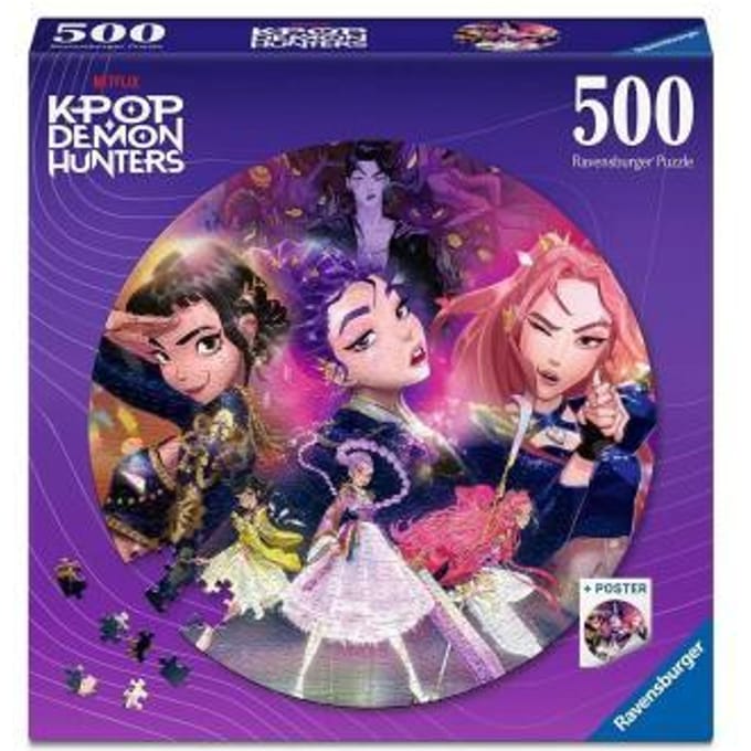 Ravensburger - Legpuzzel - Kpop Demon Hunters - Ronde puzzel 500 stukjes