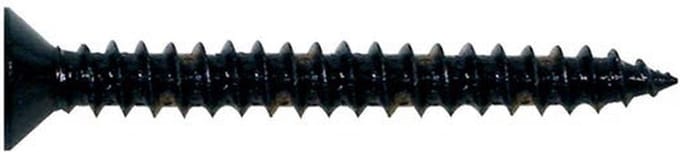 Boston TS-05-B Schroeven 3,5x25mm - 12 Stuks, Plat Tappen, Zwart