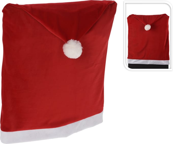 Kerstmuts stoelhoes 75 cm