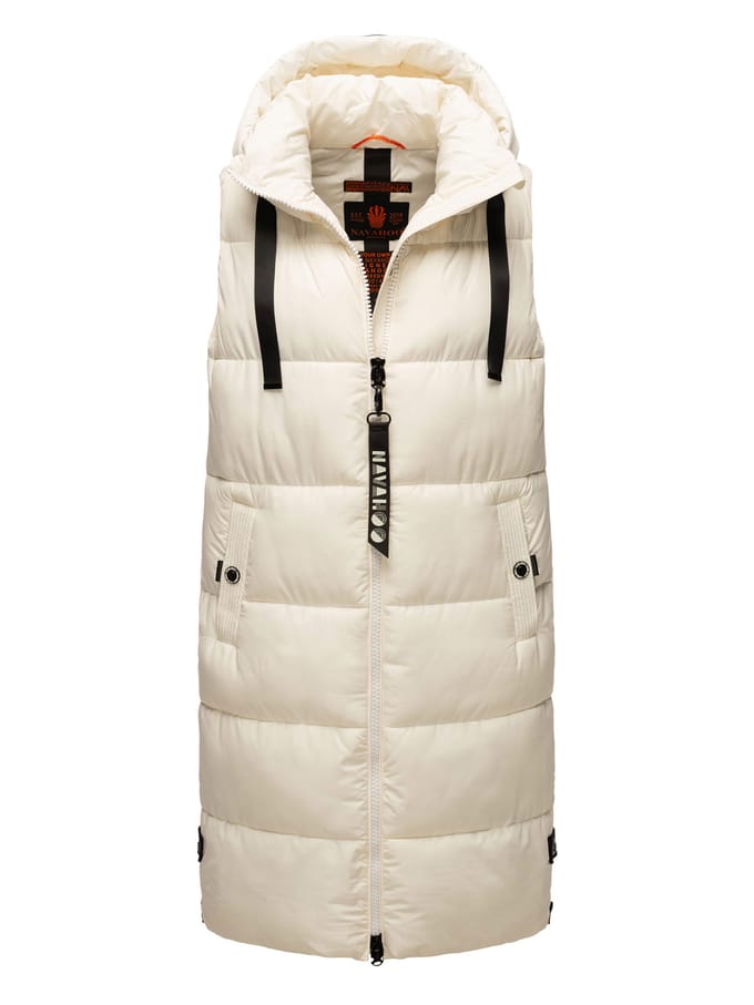 Navahoo dames lange bodywarmer Schnuffelchen – Warm & Stijlvol met Capuchon