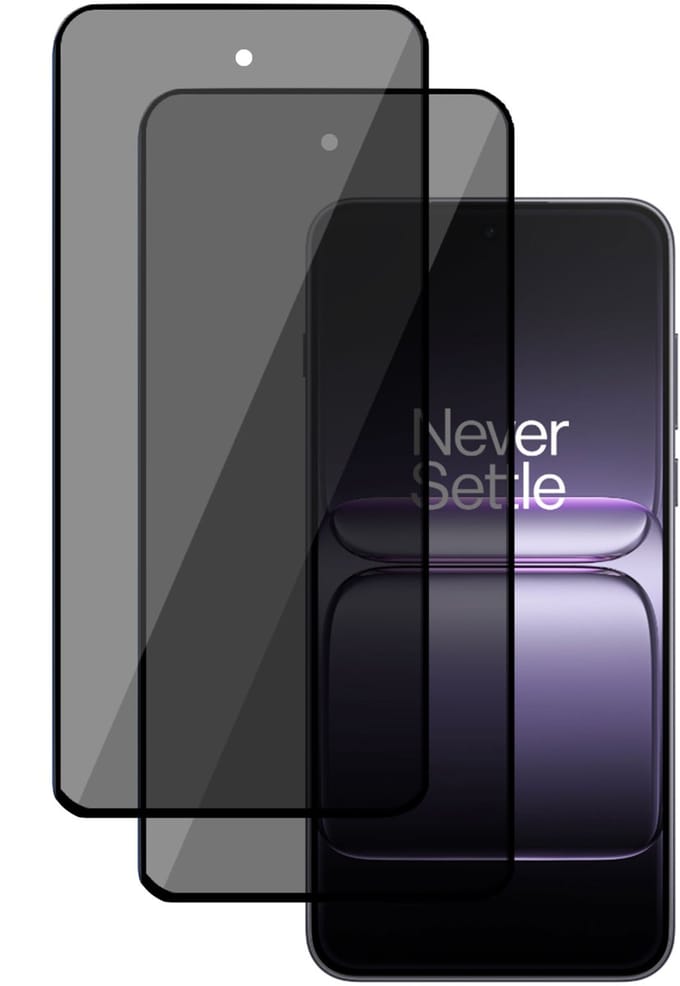 2x TechNow Privé Screenprotector geschikt voor OnePlus Nord CE 5 Screenprotector - Privacy Beschermglas - Rounded - Privacy Proteqt+