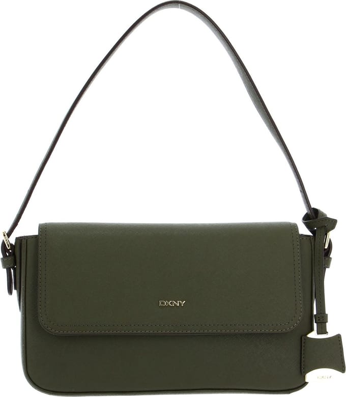 DKNY Schoudertas Avondtas Bibi EW Flap Shoulderbag Military Green Olijfgroen