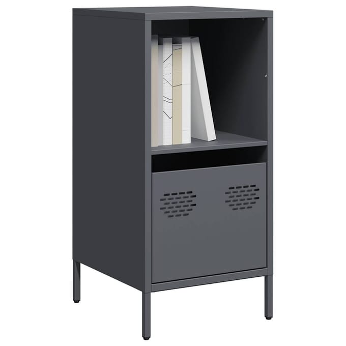 vidaXL - Dressoir - 35x39x73,5 - cm - koudgewalst - staal - antracietkleurig