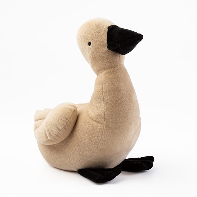 DUCK - deurstopper 27x12x25 cm - eend - Pumice Stone - beige