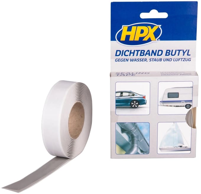 Butyl afdichtingstape - grijs 20mm x 3m