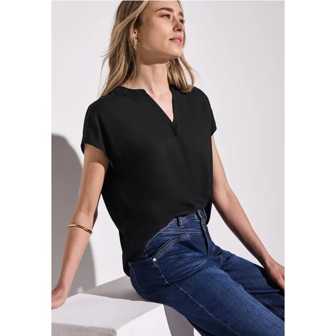 Blouse in effen kleur