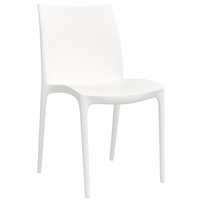 vidaXL - Tuinstoelen - 2 - st - 50x46x80 - cm - polypropeen - wit