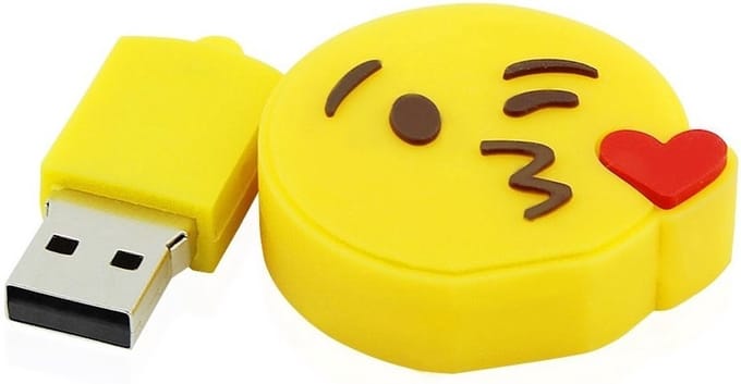 Emoji hart usb stick 128GB 3.0 -1 jaar garantie – A graden klasse chip