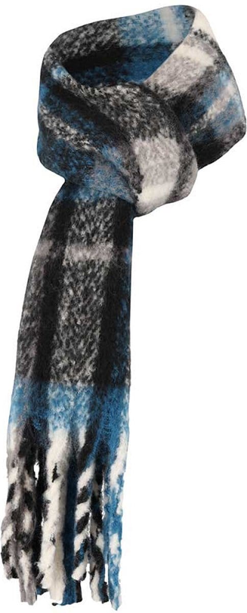 Winter Sjaal Dames Sjaal Zwart-Blauw