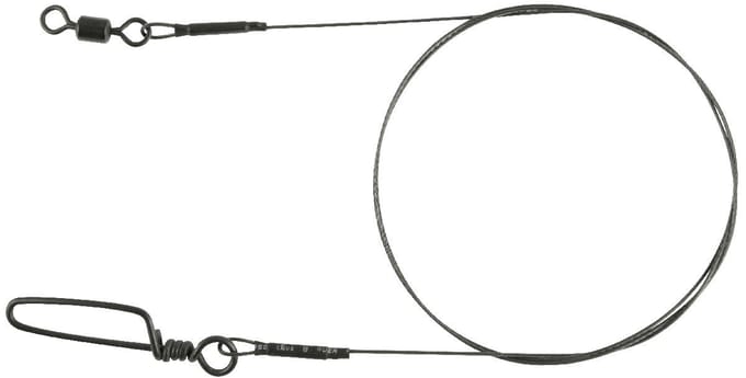 Spro MB Leader Ti - 1X7W - 77lb - 50cm - Onderlijn - Mat Zwart