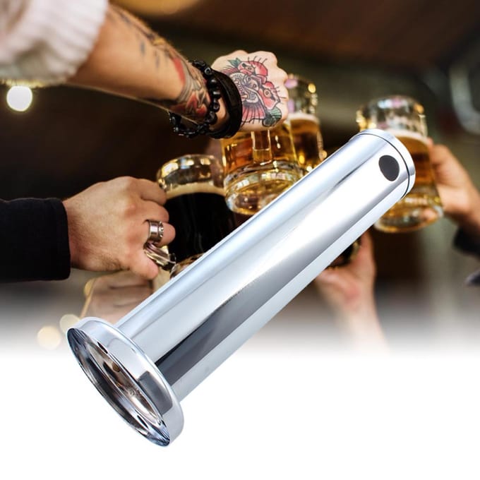 3  Roestvrij Staal Verstelbare Tapbier Kegerator Toren Bier Dispenser Tool((Enkele Kraan) gray
