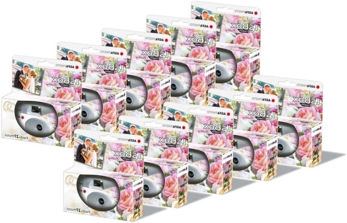 Wegwerpcamera Set - Feestcamera's - Momenten Vastleggen - Ingebouwde Flitser - 10 Stuks - Grijs