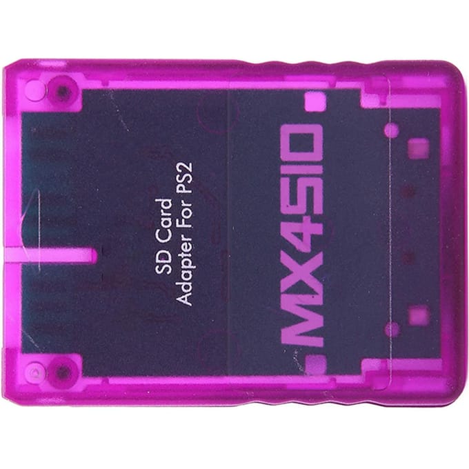 MX4SIO SIO2SD Micro Opslagkaart Adapter Handgemaakt Stabiele Vervanging Micro Opslagkaartlezer voor PS2 Translucent Purple purple