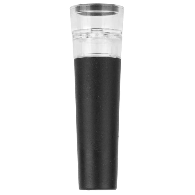Bouchon de vin sous vide Réutilisable Bouchon de bouteille de vin Facile à utiliser pour la maison, la cuisine, le bar black