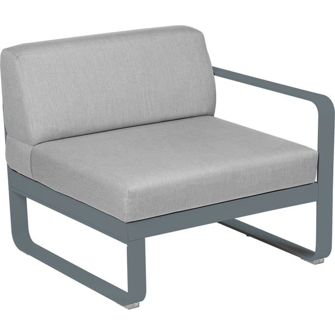 Fermob BELLEVIE Fauteuil Module rechts - 26 stormgrijs mat - 79 Flanelgrijs