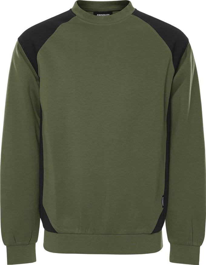 Fristads Sweater 7148 GSM - Legergroen/zwart - L
