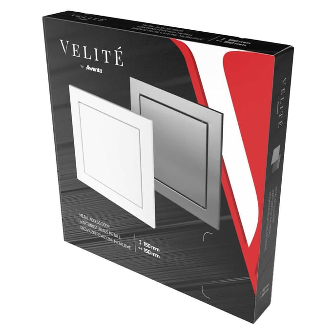 VELITE inspectieluik 20x20 cm wit klik-klak