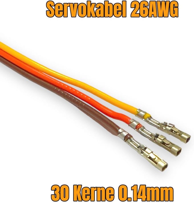 Premium Servo Verlengkabel 15 cm - 22 AWG - Mannelijk naar Vrouwelijk