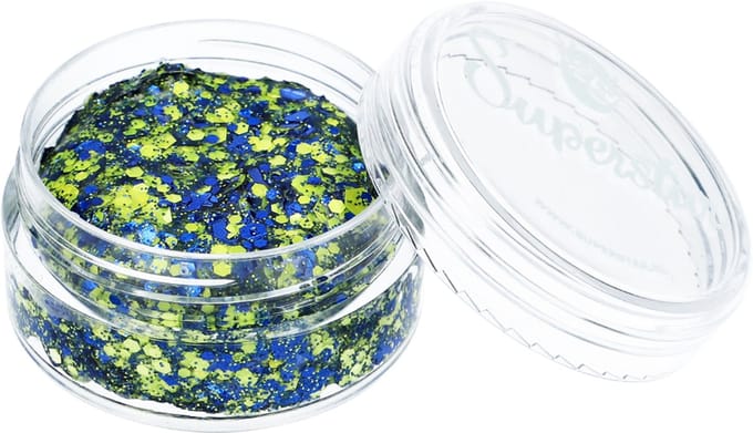 Superstar Chunky Glitter Crème 10 ml Blue & Yellow