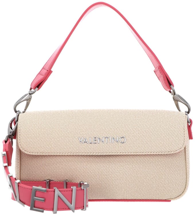 VALENTINO schoudertas Alexia Summer Flap Bag Nat / Rosa beige