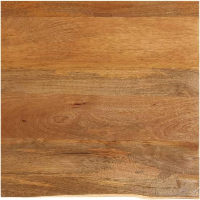Massief Houten Tafelblad met Natuurlijke Rand 60x60 cm
