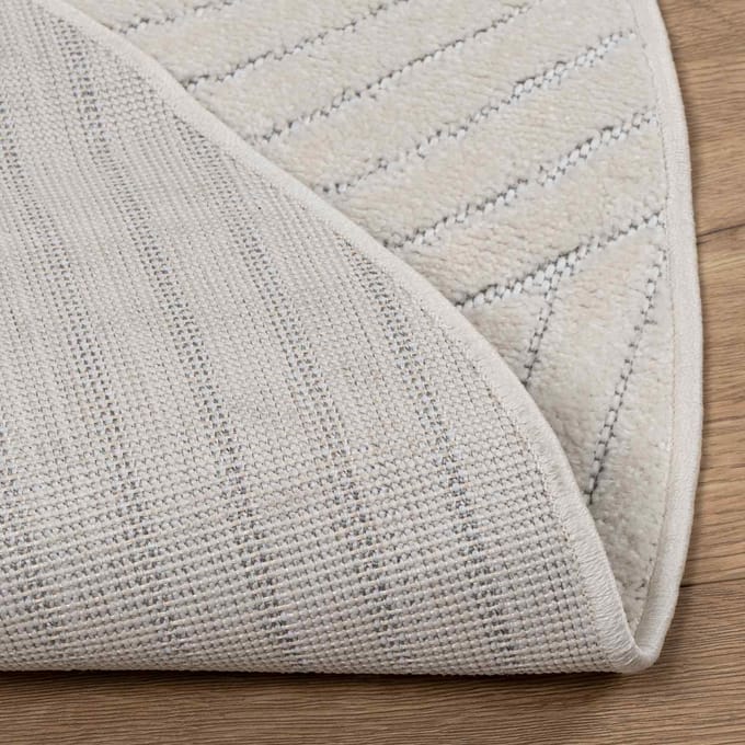 vidaXL - Binnen- - en - buitenkleed - PALMERAS - Crème - Ø - 200 - CM - Polyester
