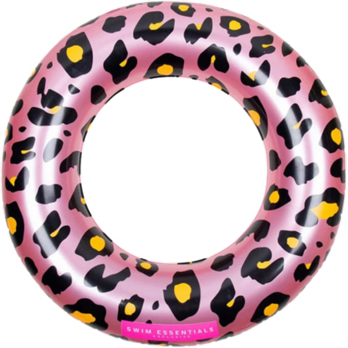 Swim Essentials Zwemband - roze - zwart- 90cm panter