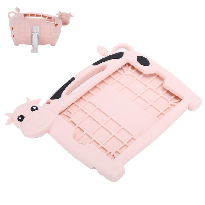 7,9 Inch Tablet Beschermhoes Schattige Koe Kinderen Siliconen voor iOS mini12345 Hoesje Roze roze