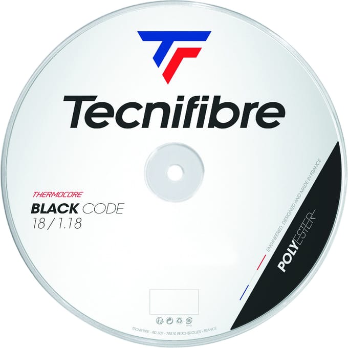 Tecnifibre Black Code 200m Rol Snaren-Zwart